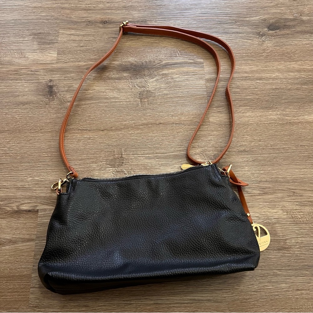 VALENTINA Italian Pebble Leather Purse
